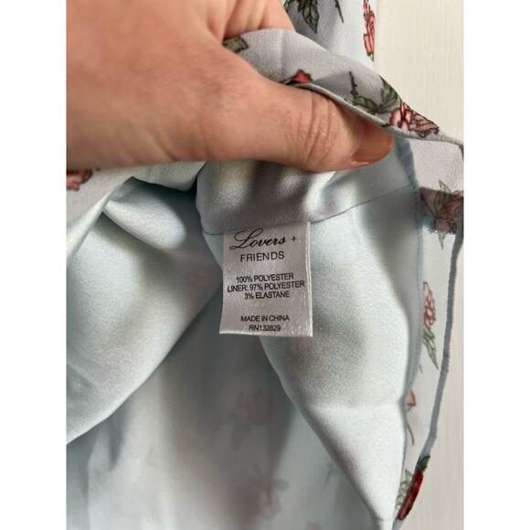 Lovers + Friends Ivy One Shoulder Ditsy Floral Top Sz M - Picture 7 of 10